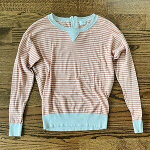 Madewell Back-Zip Cotton Sweater - Size M